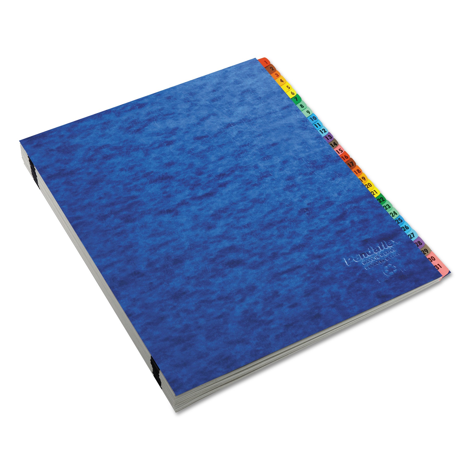 Pendaflex A-Z Oxford Desk File/Sorters - 20 Printed Tab(s) - Character - A-Z - Blue Divider - Multicolor Mylar Tab(s) - 1 Each