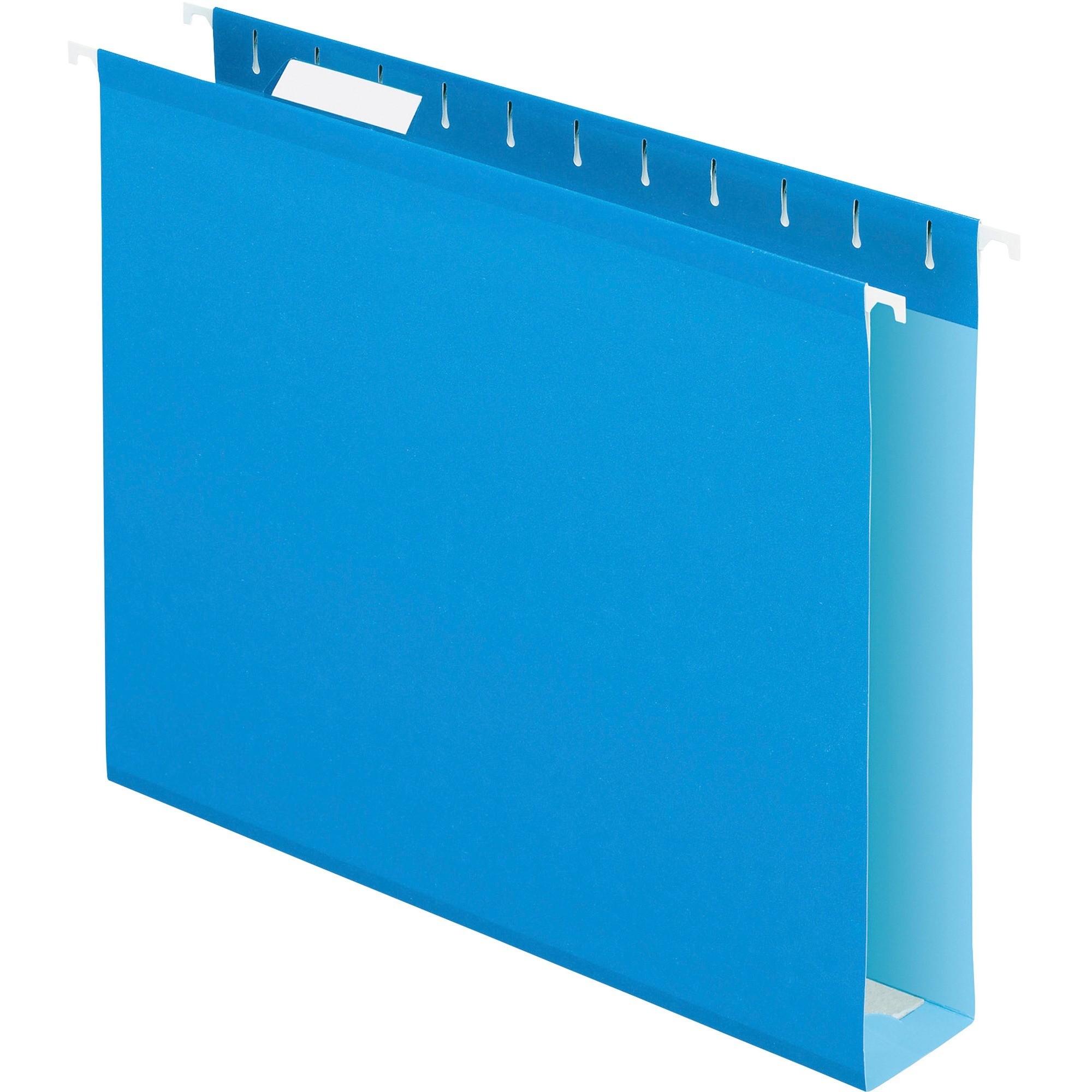 Pendaflex Letter Recycled Hanging Folder - 2" Folder Capacity - 8 1/2" x 11" - Folder - Pressboard - Blue - 10% Recycled - 25 / 