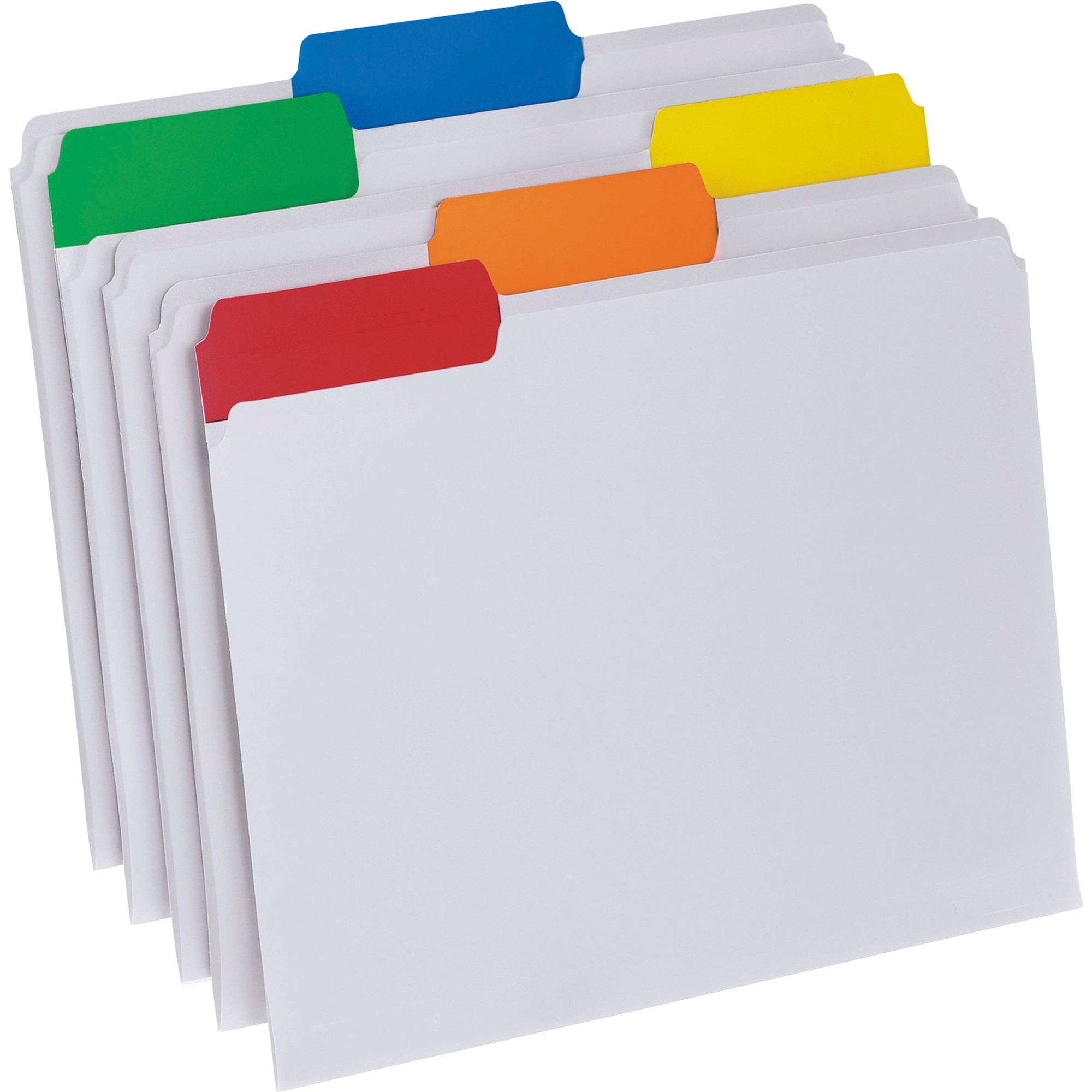 Pendaflex EasyView 1/3 Tab Cut Letter Top Tab File Folder - 8 1/2" x 11" - Top Tab Location - Assorted Position Tab Position - P