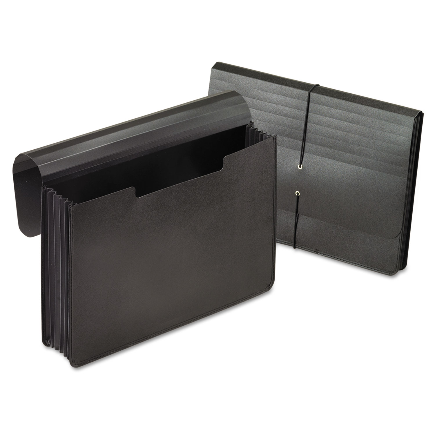 Pendaflex Legal Expanding File - 5 1/4" Folder Capacity - 8 1/2" x 14" - 5 1/4" Expansion - Plastic - Black - 1 Each