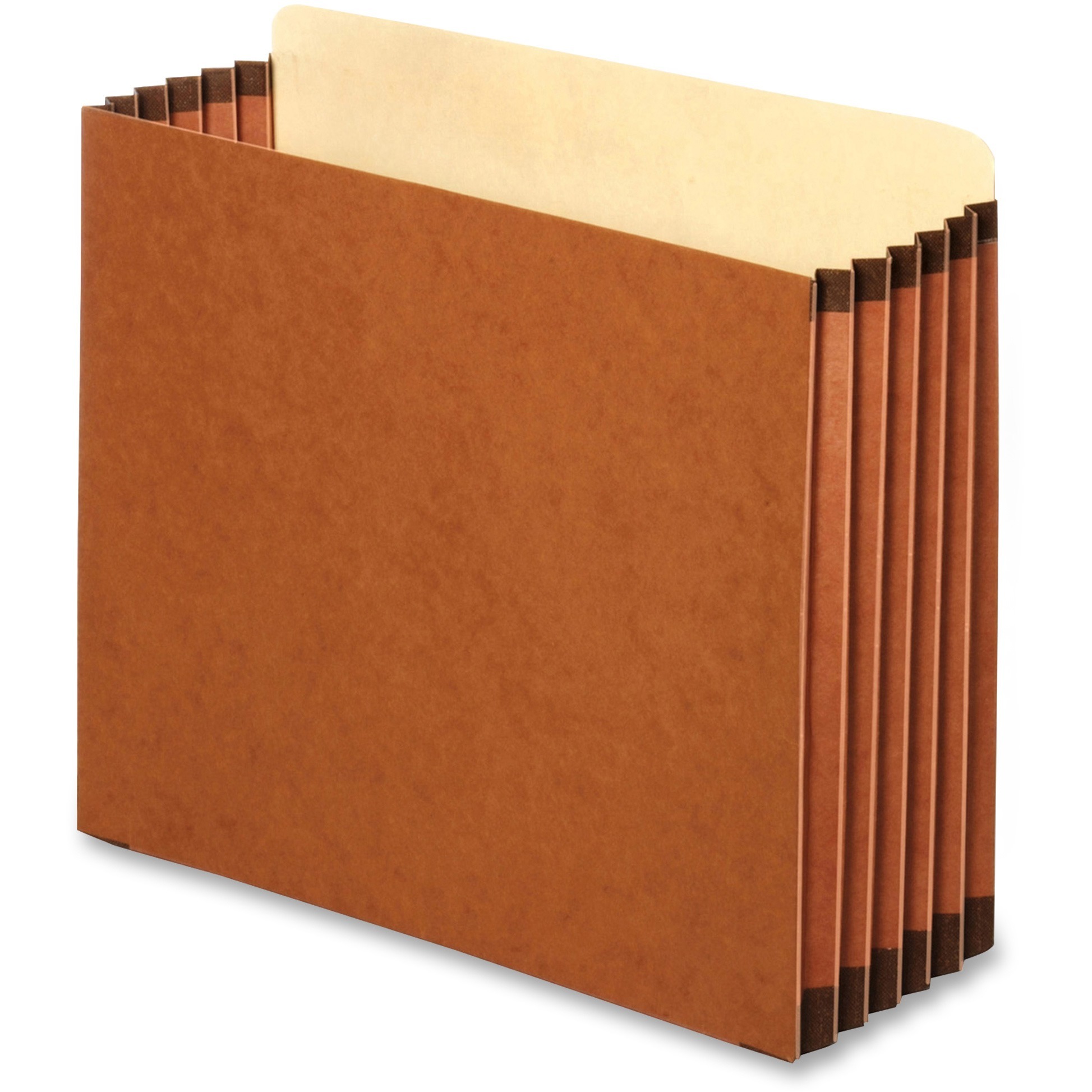 Pendaflex Straight Tab Cut Letter Recycled File Pocket - 8 1/2" x 11" - 5 1/4" Expansion - Top Tab Location - Brown - 30% Recycl