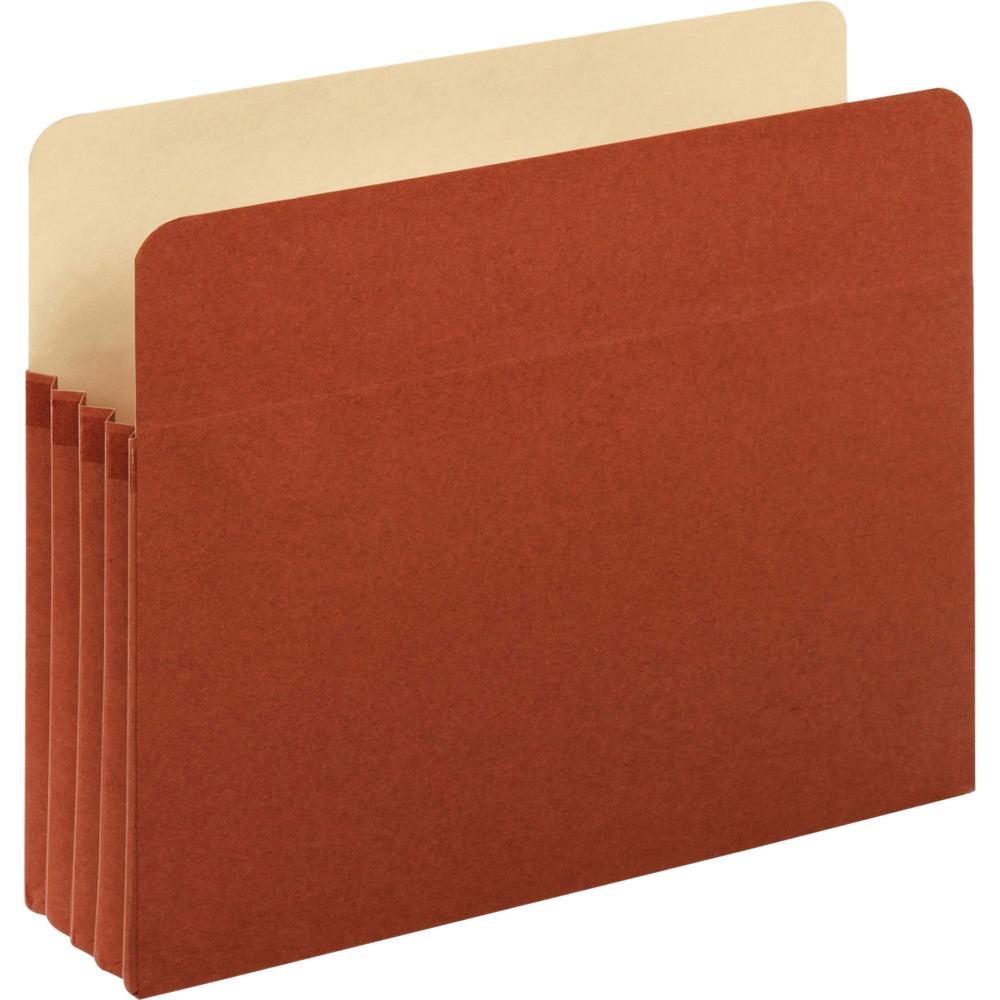 Pendaflex Letter Recycled File Pocket - 8 1/2" x 11" - 800 Sheet Capacity - 3 1/2" Expansion - Redrope - Brown - 10% Recycled - 