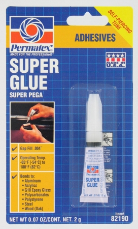 (12=Case Qty)Super Glue 2-Gr Tube Carded
