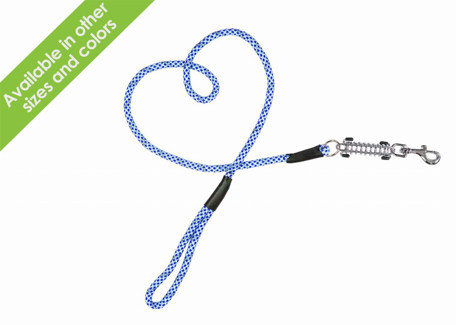 Tug Control Leash with Reflectors & Shock Absorber - Large Elektric Blue