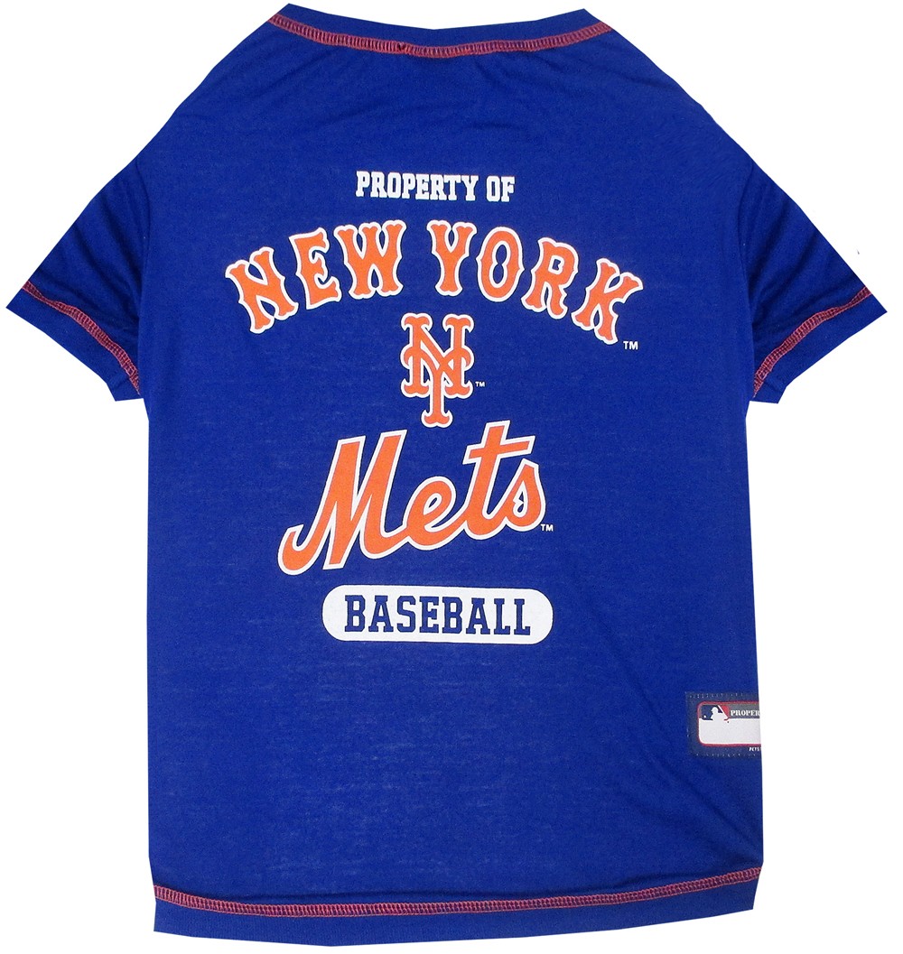 New York Mets Dog Tee Shirt - Medium