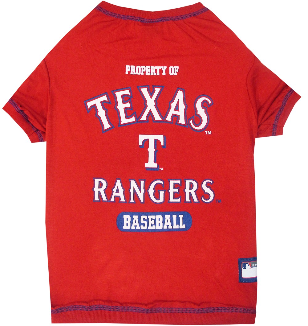 Texas Rangers Dog Tee Shirt - Medium