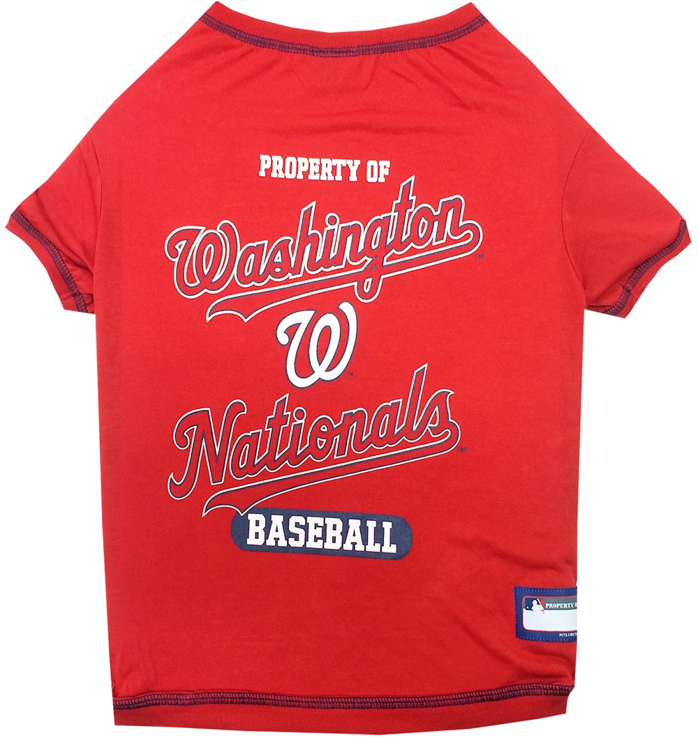 Washington Nationals Dog Tee Shirt - Large