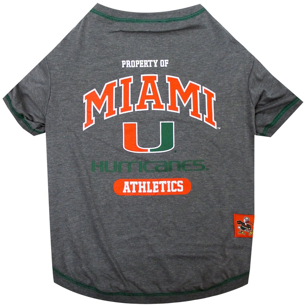 Miami Hurricanes Dog Tee Shirt - Large