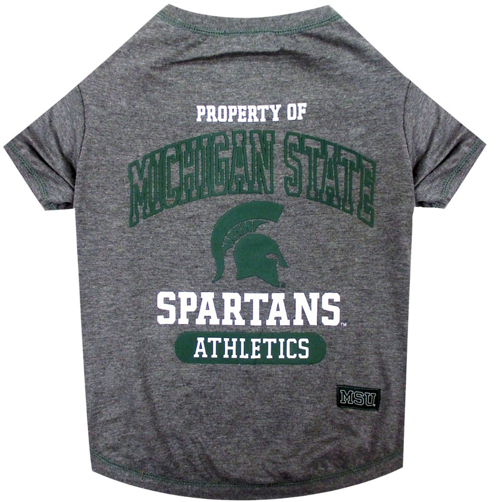 Michigan State Dog Tee Shirt - Medium