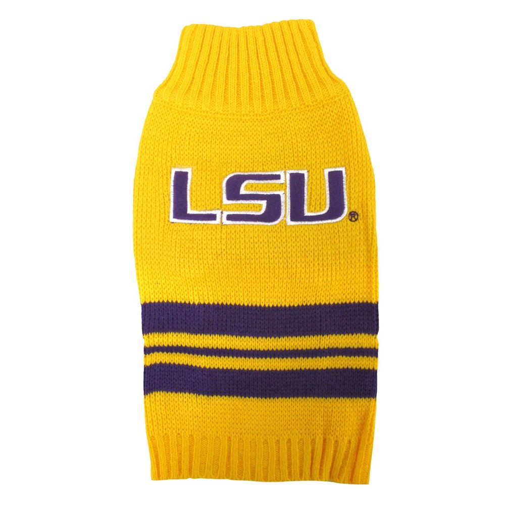 LSU Tigers Dog Sweater - Large