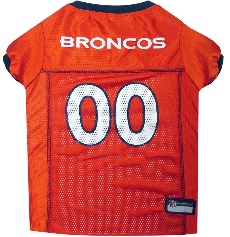 Denver Broncos Dog Jersey - Orange - Xtra Small