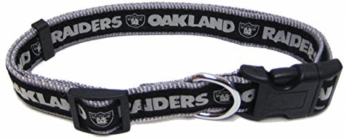 Oakland Raiders Dog Collar - Ribbon