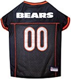 Chicago Bears Dog Jersey - Orange Trim