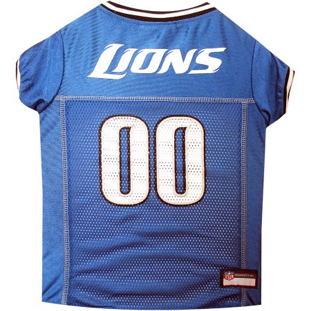 Detroit Lions Dog Jersey - Gray Trim