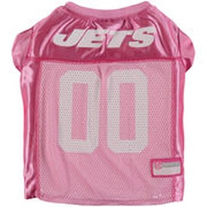 New York Jets Dog Jersey - Pink