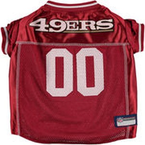 San Francisco 49ers Dog Jersey - White Trim