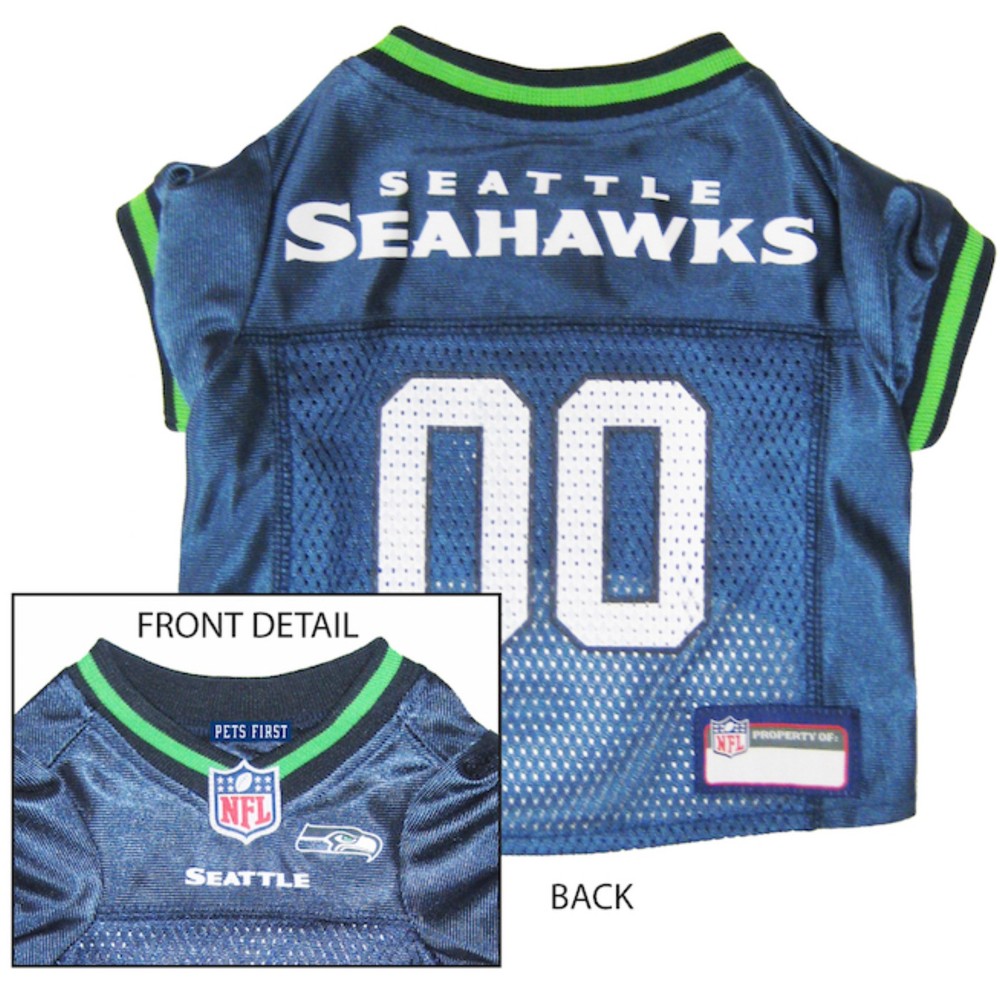 Seattle Seahawks Dog Jersey - Green Trim