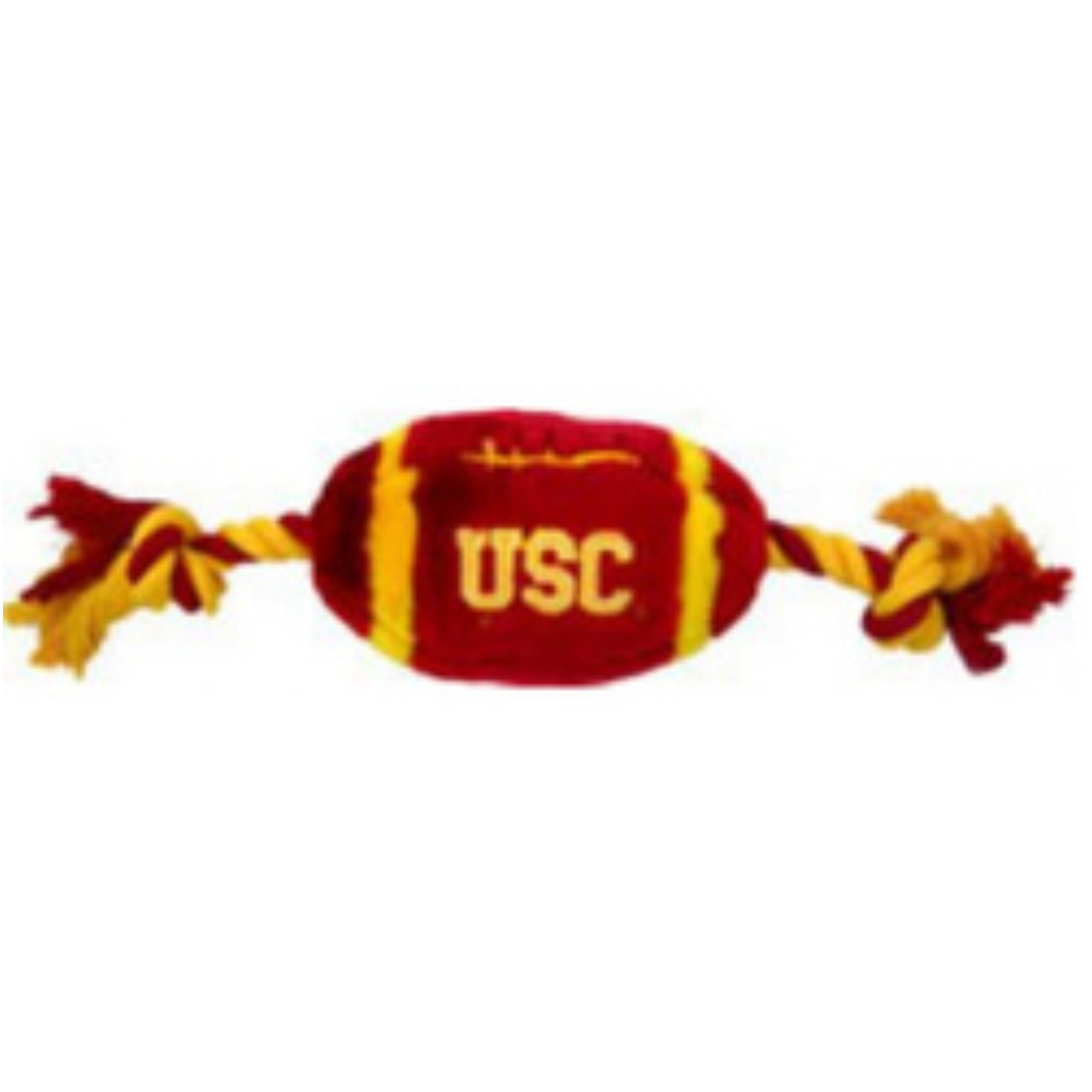 USC Trojans Plush Football Dog Toy
