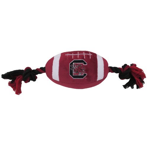 South Carolina Gamecocks Plush Football Dog Toy