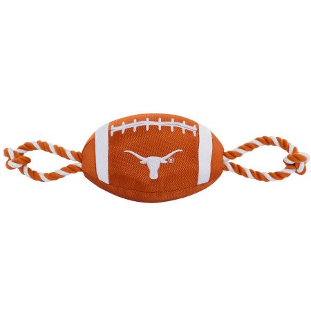Texas Longhorns Plush Football Dog Toy