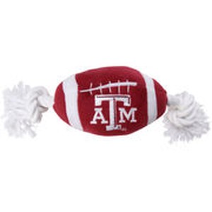 Texas A&M Plush Football Dog Toy