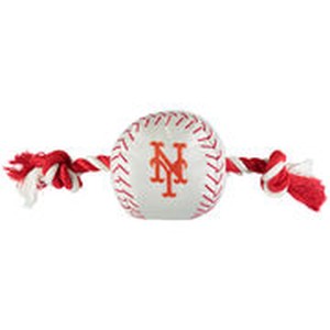 New York METS Baseball Toy - Nylon w/rope