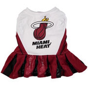 Miami Heat Cheerleader Dog Dress