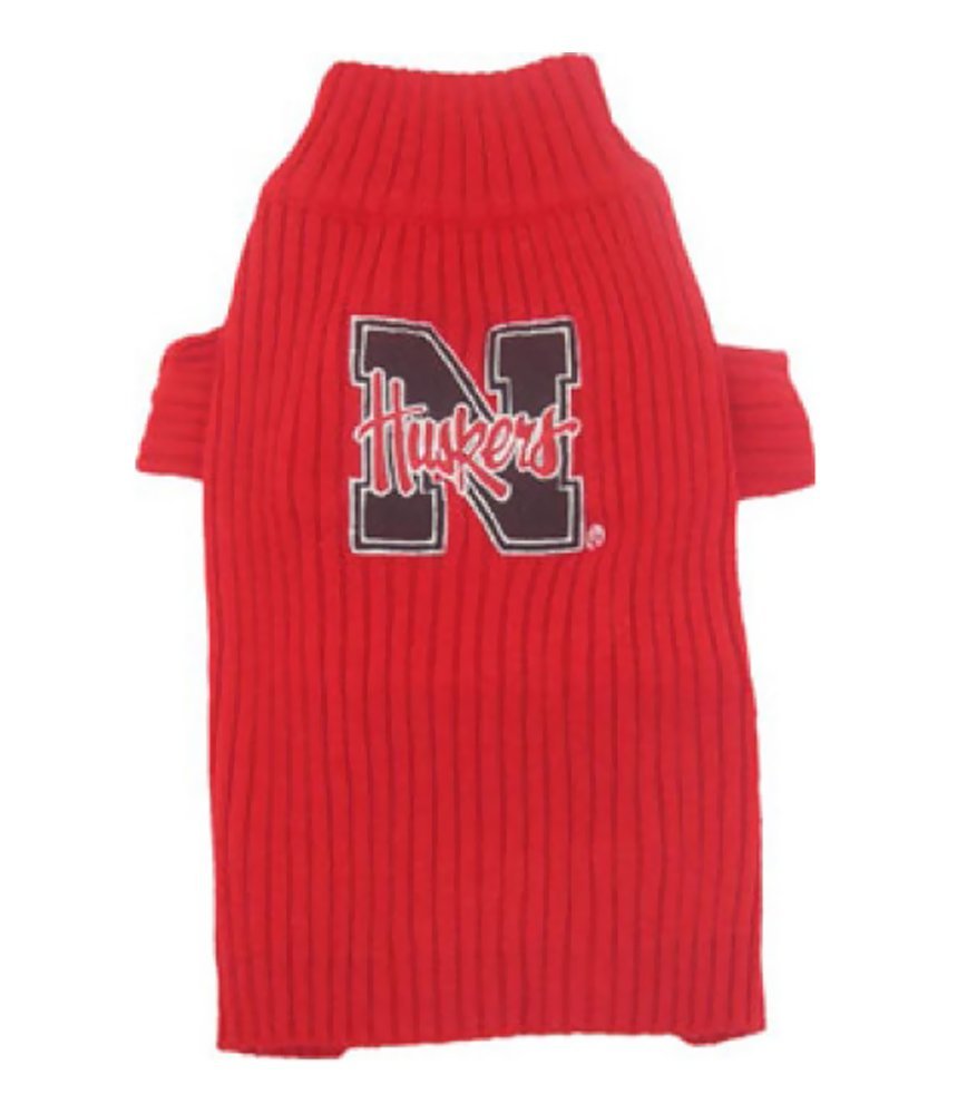 Nebraska Huskers Dog Sweater - Large