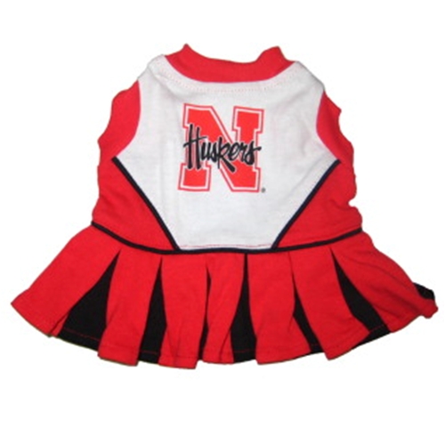 Nebraska Cheerleader Dog Dress - Medium