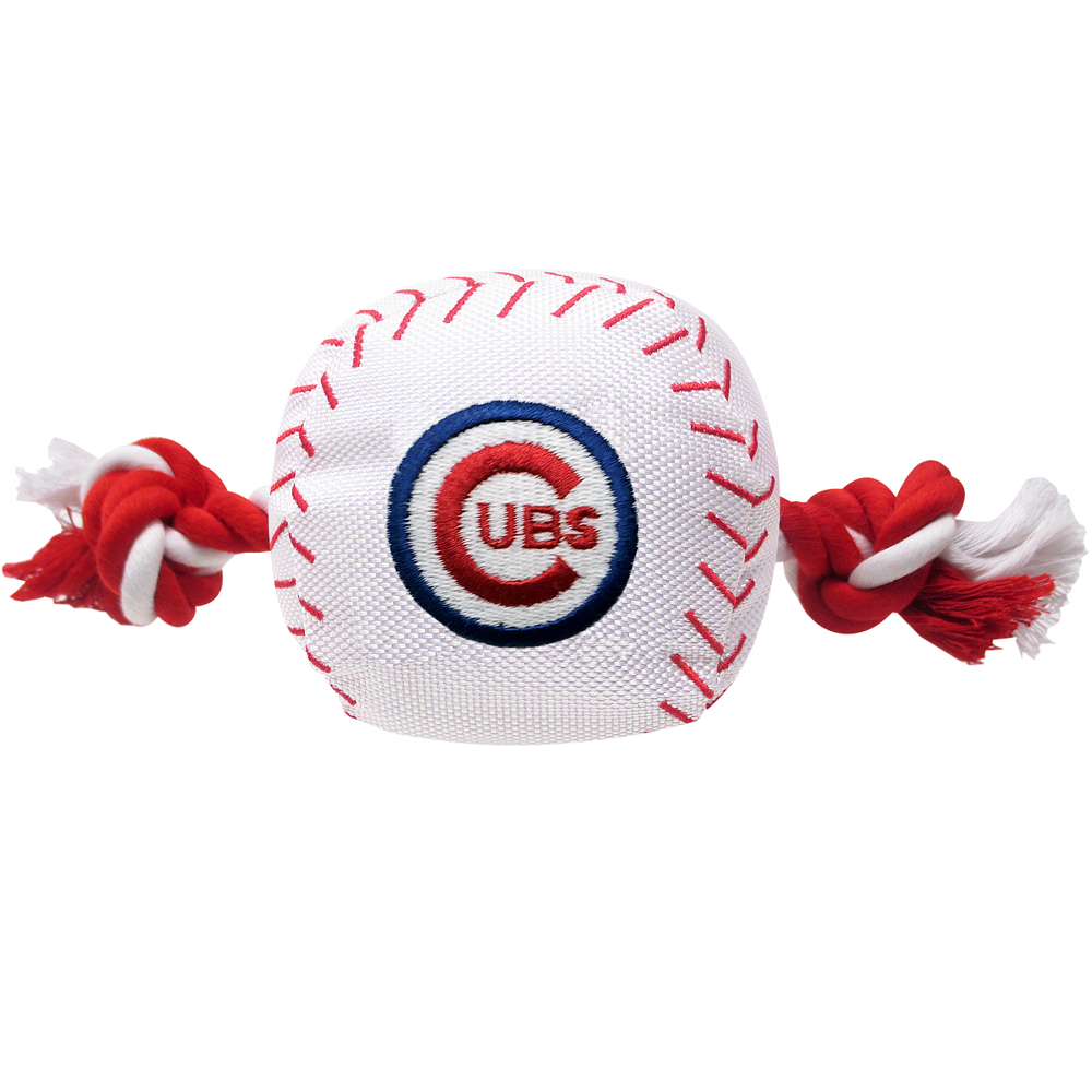 8" Chicago Cubs Baseball Toy - Nylon w/rope