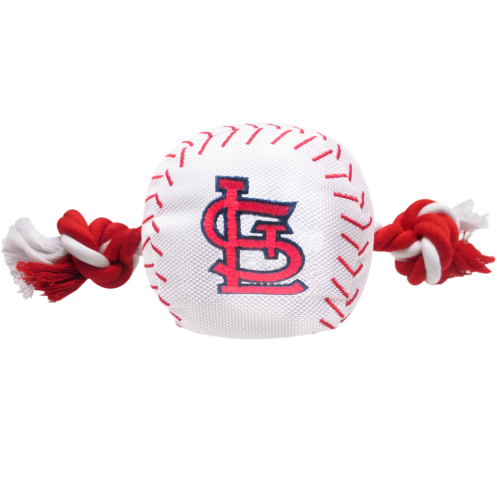 8" St Louis Cardinals Baseball Toy - Nylon w/rope