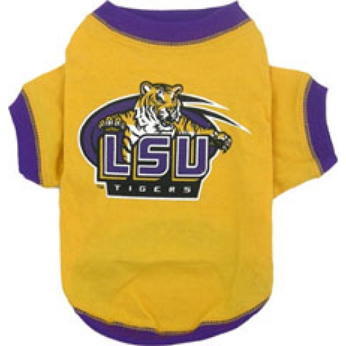 LSU Tigers Dog Tee Shirt - Large