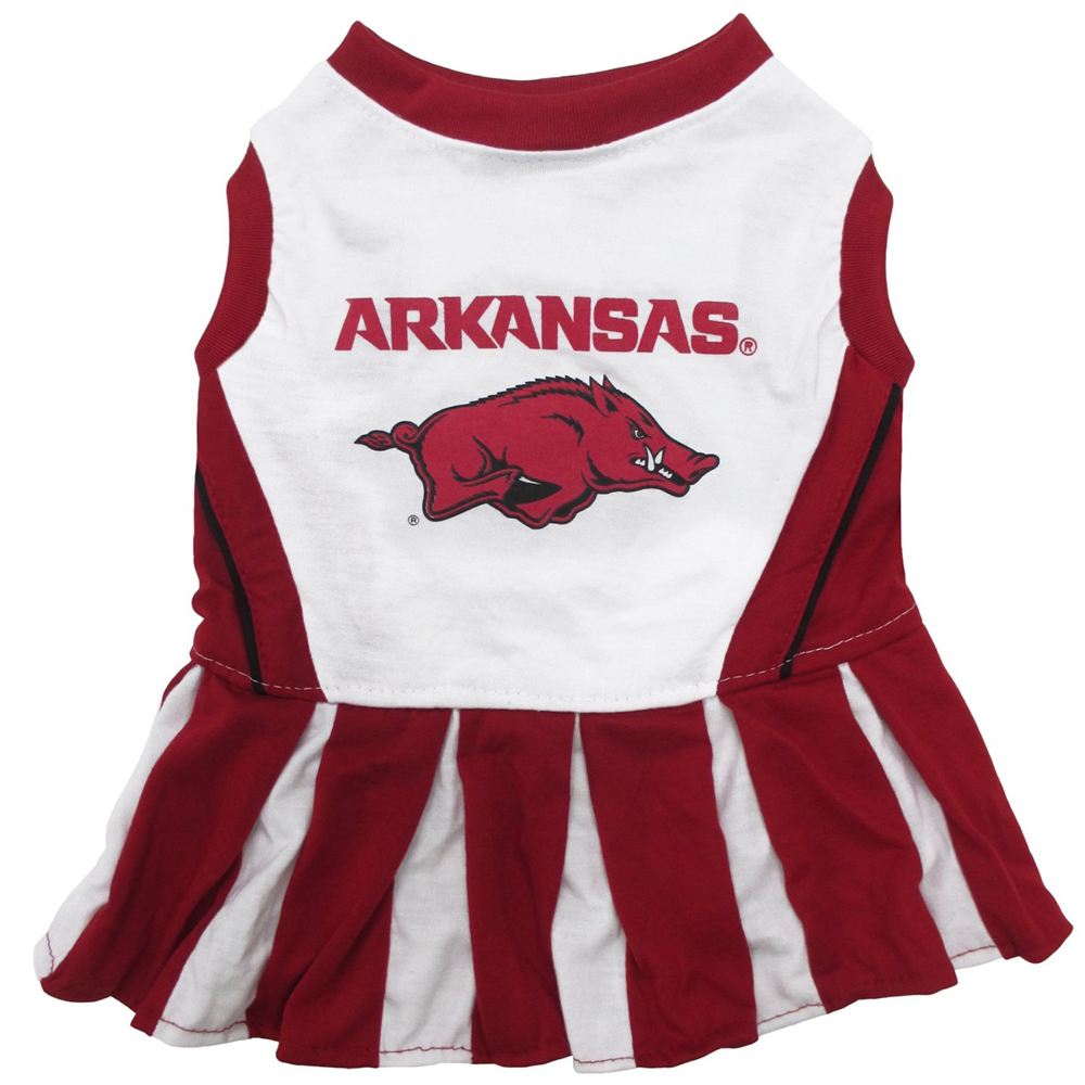 Arkansas Cheerleader Dog Dress - Small