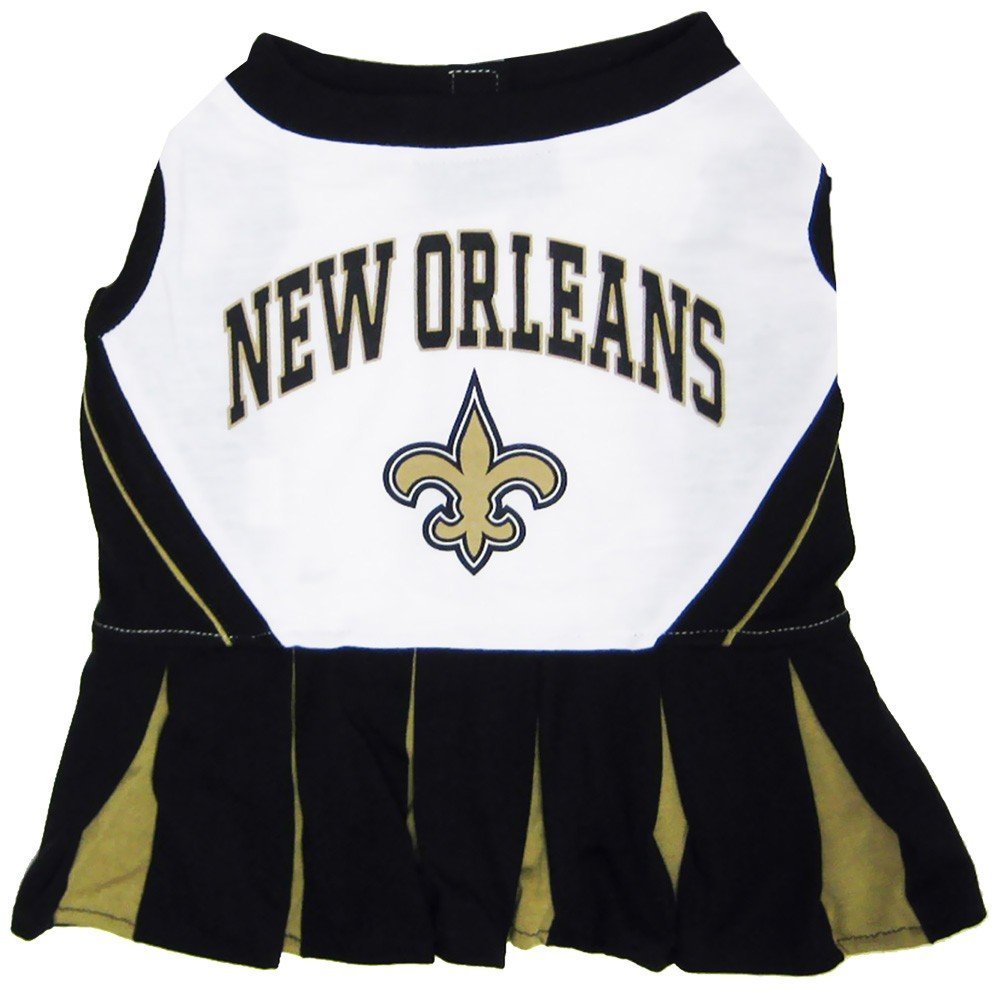 New Orleans Saints Cheerleader Dog Dress - Xtra Small