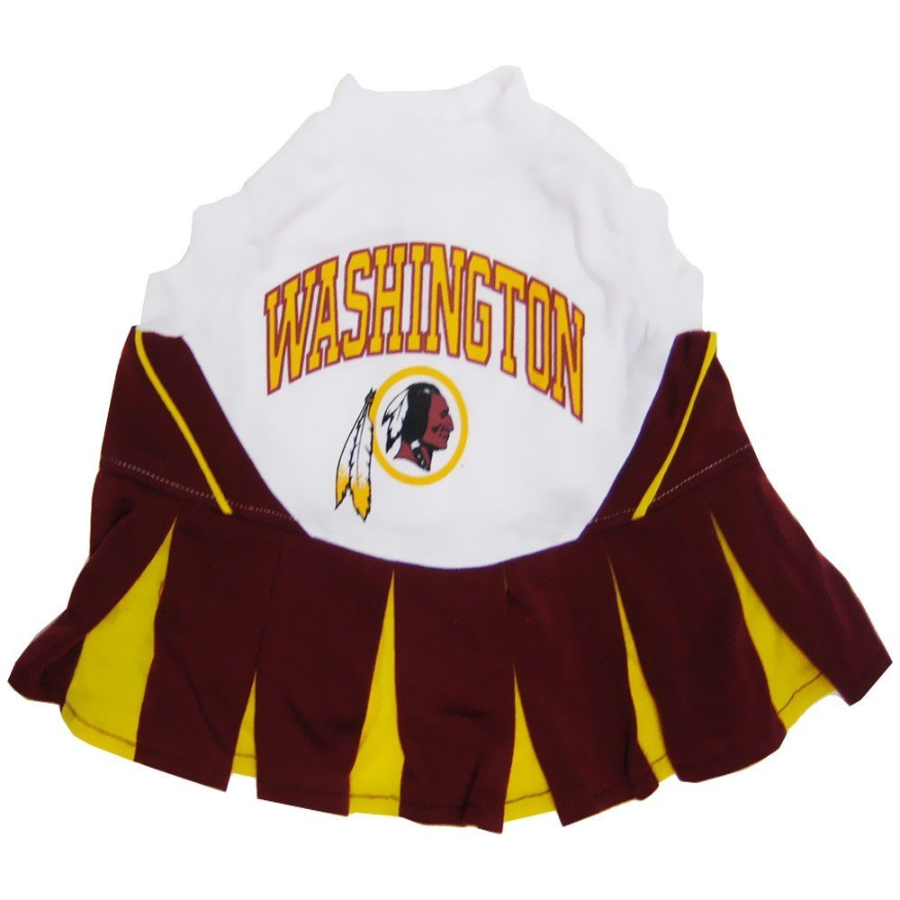 Washington Redskins Cheerleader Dog Dress - Medium