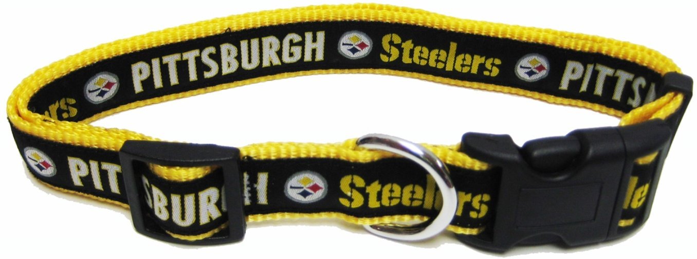 Pittsburgh Steelers Dog Collar - Ribbon - Large