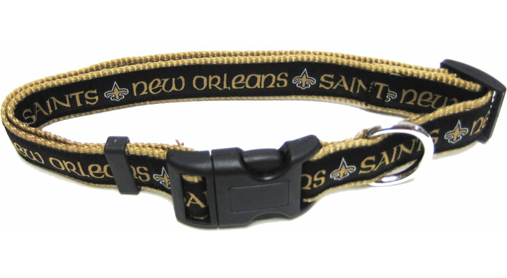 New Orleans Saints Dog Collar - Ribbon - Small
