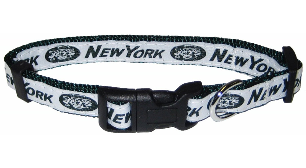 New York Jets Dog Collar - Ribbon - Medium