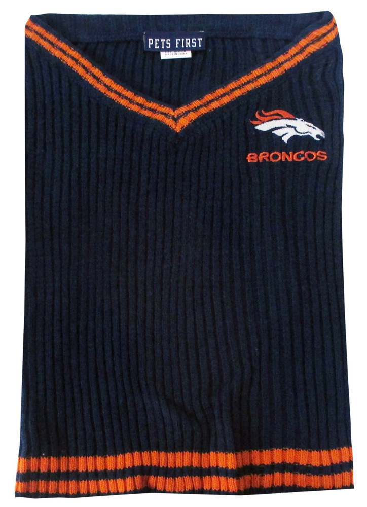 Denver Broncos Dog Sweater - Xtra Small