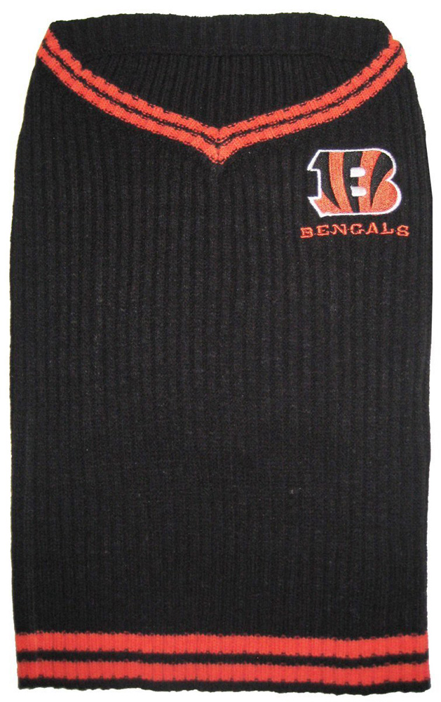 Cincinnati Bengals Dog Sweater - Xtra Small