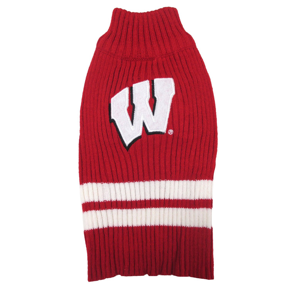 Wisconsin Badgers Dog Sweater - Xtra Small