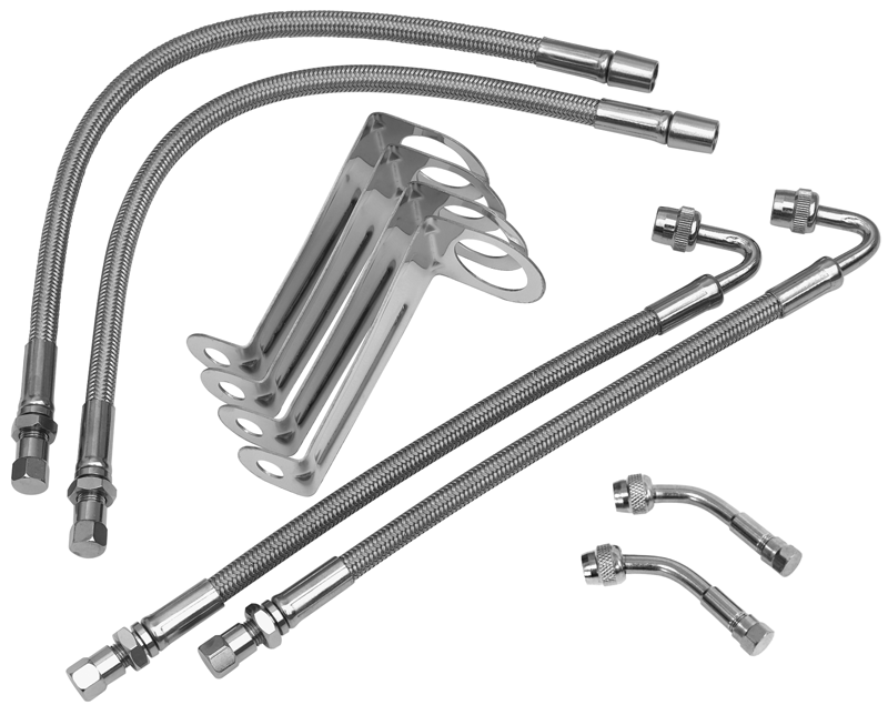 03-C CHEVY/GMC C4500 - C6500 AIR INFLATION KIT AIR MAX 4 HOSE W/BRACKETS