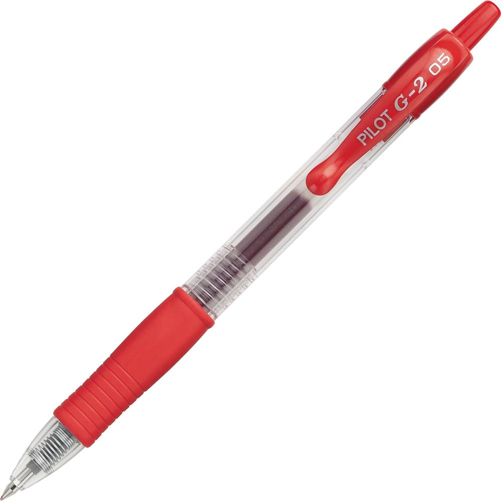 Pilot G2 Retractable XFine Gel Ink Rollerball Pens - Extra Fine Pen Point - 0.5 mm Pen Point Size - Refillable - Retractable - R