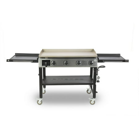 PIT BOSS 4 BURNER GRIDDLE W/2 FOLDING SIDE SHELVES  PB757GD