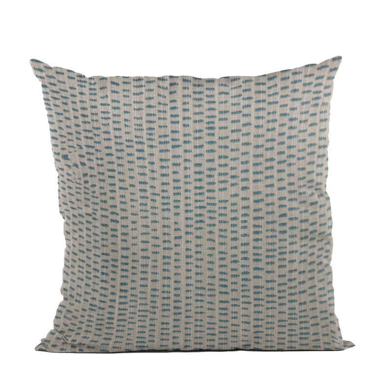 Plutus Luxury Throw Pillow (Blue Mixed Variety 4) Double sided  24" x 24"