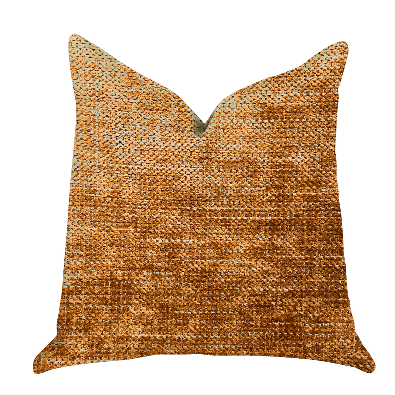 Plutus Luxury Throw Pillow (Brown Mixed Variety 2) Double sided  20" x 36" King