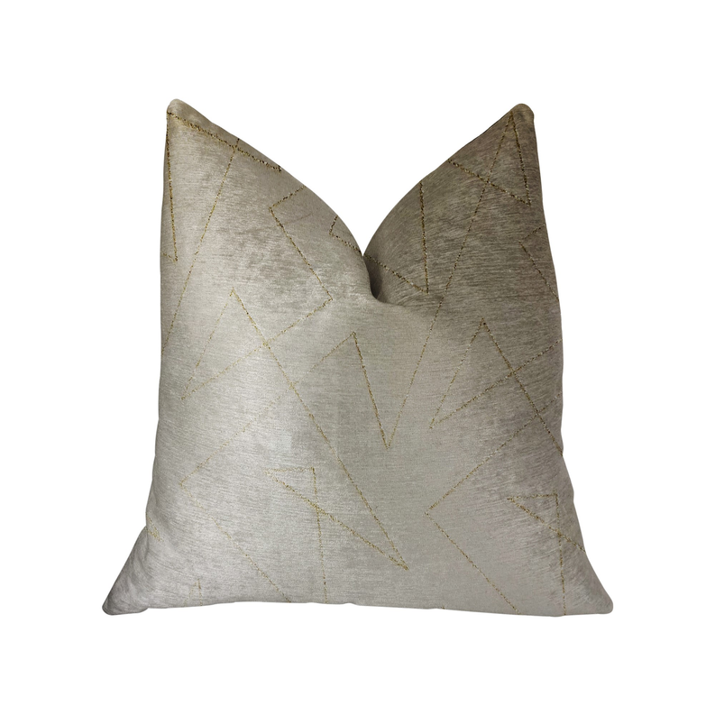 Plutus Luxury Throw Pillow (Gold Mixed Variety) Double sided  20" x 36" King