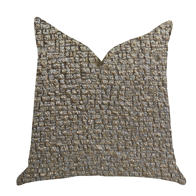 Plutus Luxury Throw Pillow (Gold Mixed Variety) Double sided  20" x 20"