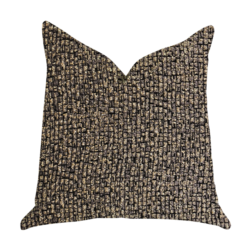 Plutus Luxury Throw Pillow (Gold Mixed Variety) Double sided  26" x 26"