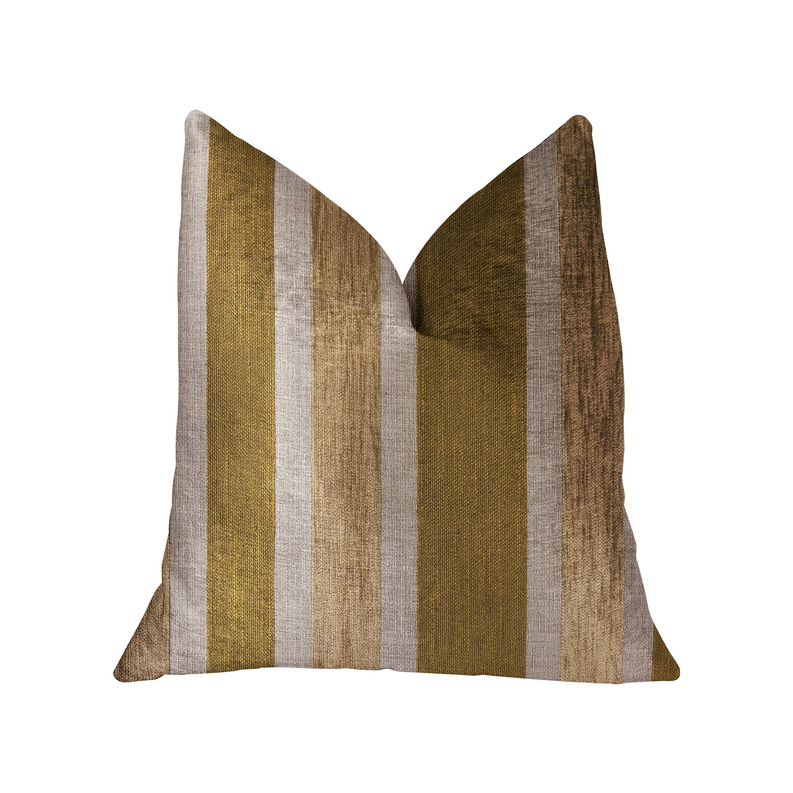 Plutus Luxury Throw Pillow (Gold Mixed Variety) Double sided  22" x 22"